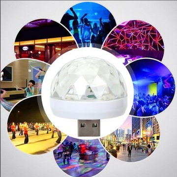 Портативная мини-USB-лампа для дискотеки USB-лампа для украшения дискотеки