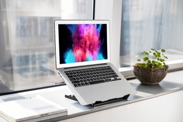 MOZOS LR1 ЭРГОНОМИЧНАЯ ПОДСТАВКА ДЛЯ НОУТБУКА МЕТАЛЛИЧЕСКАЯ ПОЛКА С РУЧКОЙ ПОДСТАВКА