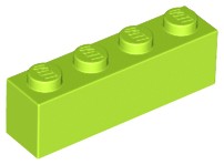 LEGO 3010 Klocek Brick 1x4 Lime 10 szt. NOWY