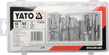 YATO YT-06786 НАБОР ПИН С ГОЛОВКОЙ И ОТВЕРСТИЕМ 60ШТ.