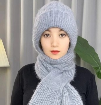 Осенне-зимняя шапка, теплая женская шапка из шерсти плюс бархат.