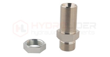 Гидравлическое соединение переборка М22х1,5 - М22х1,5 с контргайкой