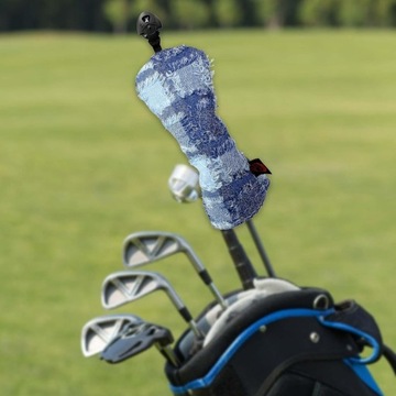 Чехол на голову клюшки для гольфа Hybrid Blue, устойчивый к царапинам защитный чехол