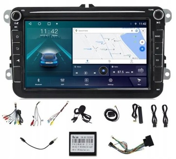 RADIO ANDROID GPS SKODA OCTAVIA 2 SUPERB 4/64GB CARPLAY WIFI MODEM SIM