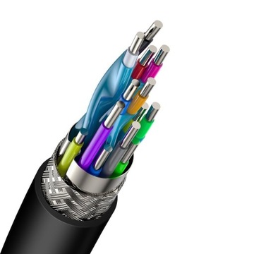 Кабель Baseus Baseus HDMI 2.0, 4K, 60 Гц, 3D, HDR, 18 Гбит/с, 2 м (черный) ]]