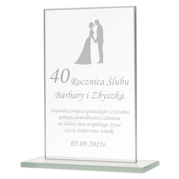 Prezent na Rocznice Ślubu dla rodziców - Grawer na Statuetce
