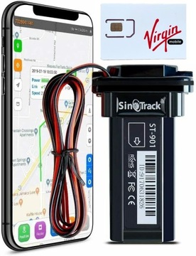 Lokalizator GPS SinoTrack samochodu auta BATERIA pojazdu karta SIM ST-901