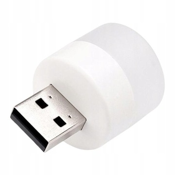 МИНИ-ЛАМПА USB 5В 1Вт LED диодная USB ВХОД НОЧНАЯ ЛАМПА БЕЛЫЙ СВЕТ 1 шт.