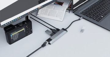 Док-станция Многопортовый адаптер Fowler Go HDMI 4K HUB RJ45 DeX