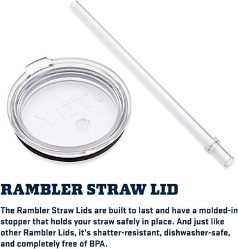 YETI Rambler Соломенная чашка на 35 унций, с вакуумной изоляцией, сталь