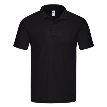 KOSZULKA Polo ORIGINAL Fruit of The Loom black 3XL