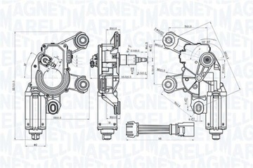 MAGNETI MARELLI 064073100010 MOTOR STĚRAČE
