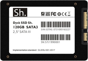 Dysk SSD Sh. 120GB SATA3 2,5