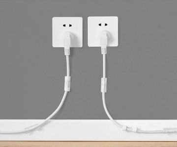 Крепежный кабельный органайзер для проводов, белый x 8