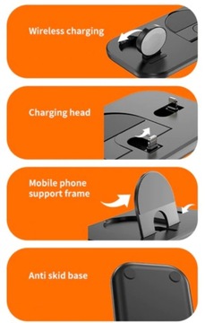 Зарядное устройство Док-станция для быстрой зарядки iPhone 3в1 (А32)