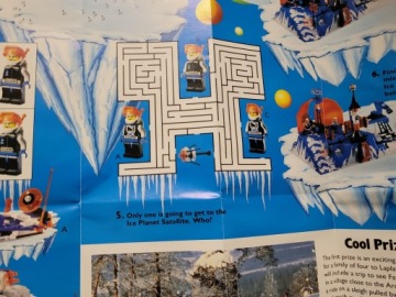 UNIQUE Lego Система Ледяная планета 2002 Космический плакат буклет 1993