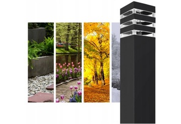 СВЕТОДИОДНАЯ САДОВАЯ ЛАМПА E27 MALIBU 60 см уличный столб С РОЗЕТКОЙ