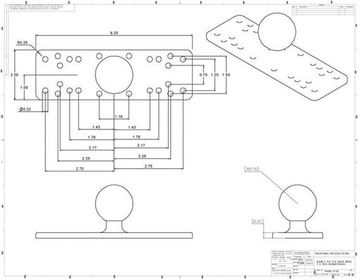 RAM Mount uniwersalna podstawa kula C RAM-111BU