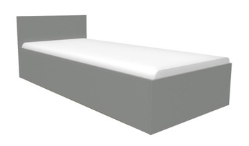Łóżko ANDREA 100x200 cm z pojemnikiem szare
