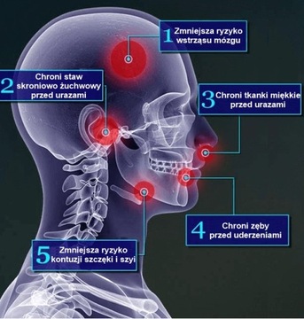 Dla dorosłych Żelowy ochraniacz szczęki - ochraniacz na zęby + pudełko - cz