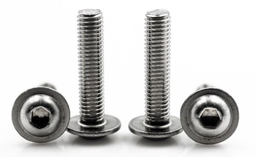 ВИНТ M5X12 С ШЕСТИГРАННОЙ ГОЛОВКОЙ ДЛЯ ОБтекателей, ФЛАНЕЦ НЕРЖАВЕЮЩИЙ 7380F (10)