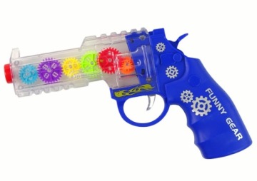 Pistolet синій зі світлом і звуком Lean Toys 200x120 мм