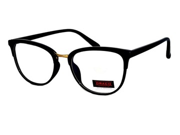 ANTYREFLEKS OKULARY ZERÓWKI DAMSKIE KOCIE BLUE LIG