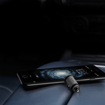 БЫСТРОЕ АВТОМОБИЛЬНОЕ ЗАРЯДНОЕ УСТРОЙСТВО BASEUS MINI МОЩНОЕ БЫСТРОЕ АВТОМОБИЛЬНОЕ ЗАРЯДНОЕ УСТРОЙСТВО 2x USB 3.1A, светодиод