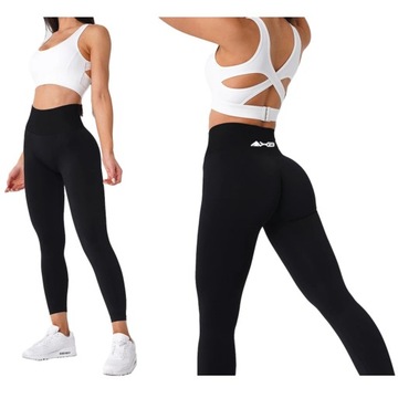 LEGGINSY Getry WYSOKI STAN Fitness MODELUJĄCE FIT