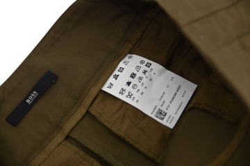 HUGO BOSS spodnie damskie cygaretki khaki zamki 36