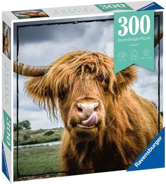 Puzzle Ravensburger 1 elementów Puzzle Moment 300 Szkocka krowa