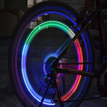 СВЕТЯЩАЯСЯ СВЕТОДИОДНАЯ ВЕЛОСИПЕДНАЯ КРЫШКА (НАБОР ИЗ 2 ШТ.), ЗЕЛЕНЫЙ / ЗЕЛЕНЫЙ