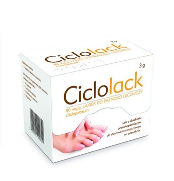 Ciclolack, lakier do paznokci, leczniczy, 3 g