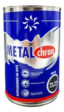 FARBA ANTYKOROZYJNA NA RDZĘ STAL METAL ANTRACYT 1L