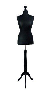 Manekin krawiecki 40 L Czarny kpl. stojak Premium