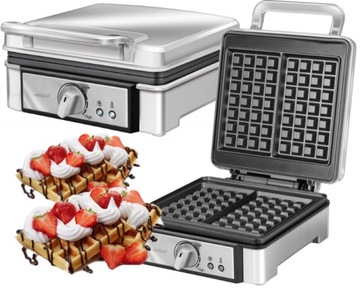 GOFROWNICA MPM DUŻA MOC 1400W 2 GOFRY NON-STICK