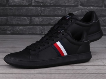 Buty męskie Tommy Hilfiger CORPORATE LEATHER CUP STRIPES