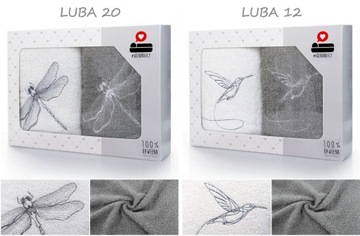 Набор 2х хлопковых банных полотенец размером 70х140 в подарок в коробке.