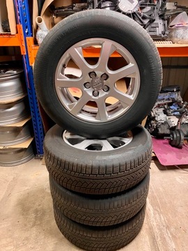 Audi Q5 Q3 Alu Felgi 17 Cali Opony Dekle Oryginal Zima