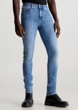 Calvin Klein Jeans spodnie J30J324848 1AA niebieski 33/30