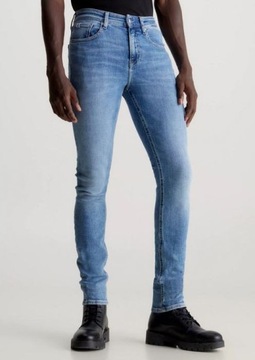 Calvin Klein Jeans spodnie J30J324848 1AA niebieski 33/32