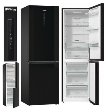 LODÓWKA GORENJE NRK6192ABK4 A++ 185cm No Frost Czarna AdaptTech CrispZone