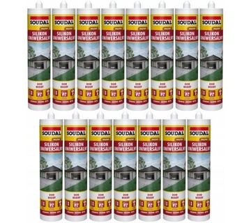 Silikon Uniwersalny Budowlany BRĄZOWY Soudal Dom/Hobby 280ml KARTON 15szt.