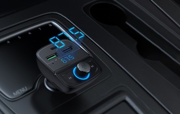 FM-MP3-передатчик Bluetooth 5.0, автомобильное зарядное устройство, 3 порта USB TF microSD
