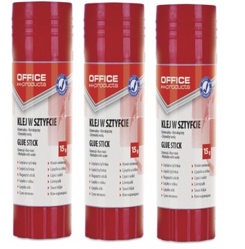 OFFICE KLEJE KLEJ W SZTYFCIE SZKOLNY 15 G X 3 SZT
