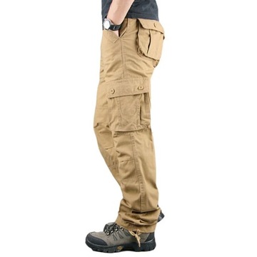 Spring Autumn Men's Cargo Pants Casual Multi Pocke