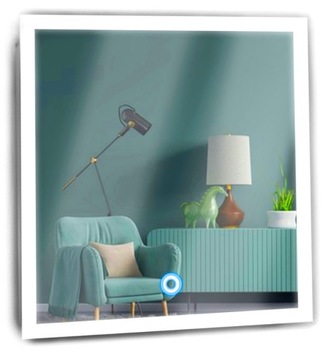 LUSTRO 50x50 WŁĄCZNIK PODŚWIETLANE LED ŁAZIENKOWE