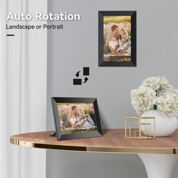 Цифровая фоторамка 10,1 дюйма, Wi-Fi, 1280x800, 16+32 ГБ