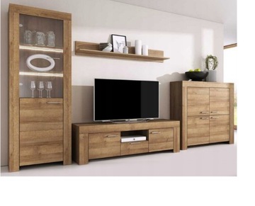 Meblościanka SKY Meble do pokoju salonu LED