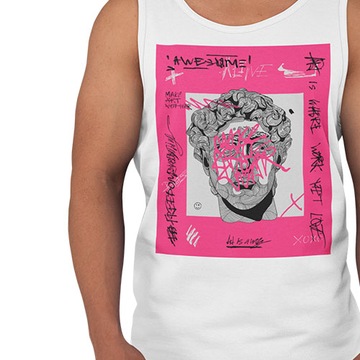 TANK TOP ŚMIESZNE CREATIVE SCULPTURE OF DAVID